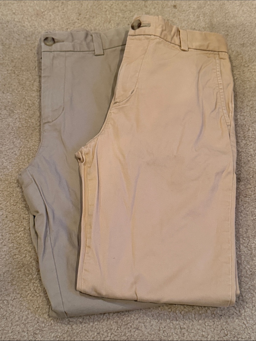 Vineyard Vines Boys' Chino Pants - Beige and Light Gray